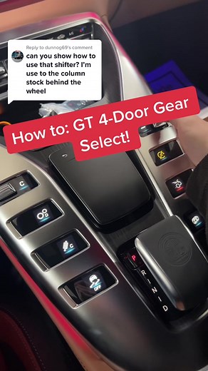 How to Use the 2023 Mercedes-AMG GT53 Gear Selector
