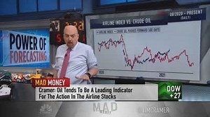 Jim Cramer: Chart action suggests months-long rise in Dow Jones, airline stocks