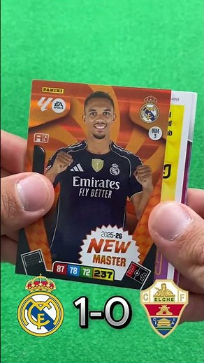 Real Madrid vs Elche prediction with Adrenalyn XL #football #tradingcards #adrenalynxl #laliga