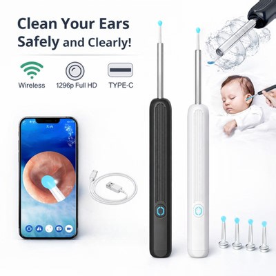 Wireless Ear Wax Removal Camera HD Ear Endoscope Ear Cleaning Tool with Camera  | eBay UK