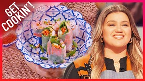 9.7K views · 192 reactions | Channeling breakfast burrito energy for these delicious Shrimp Spring Rolls from Danielle Kartes! | The Kelly Clarkson Show | Facebook