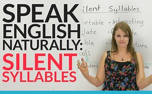 英语的不发音音节 Silent Syllables (中英字幕)
