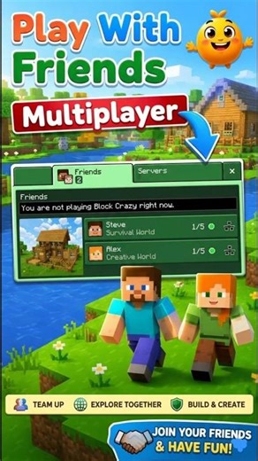 How To Play MULTIPLAYER In Block Crazy Robo World Craft #blockcrazy #blockcrazyroboworldcraft