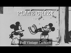 MICKEY MOUSE | Plane Crazy | 1929 | Walt Disney | Ub Iwerks | FULL SHORT FILM