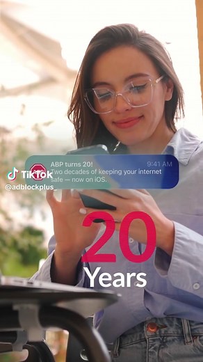 For 20 years, we’ve been on a mission to make the internet less annoying 🌍✨ Along the way, we’ve blocked around 200 trillion ads worldwide — and now Adblock Plus is on iOS 📱🍎 Fewer interruptions More privacy Better browsing on iPhone and iPad ⚡️ #happybirthday #adblockplus #adblocking #onlineprivacy #iosapps