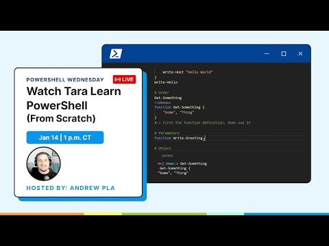 Watch Tara Learn PowerShell (From Scratch)