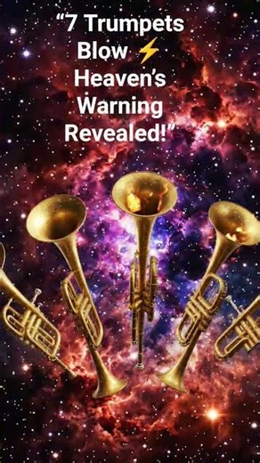 “7 trumpets sound ⚡ Will you hear heaven’s warning? 🔔Wake up and see what God is saying today! 🙏