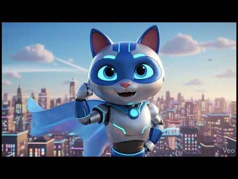 Robo Cat vs Shadow Cat 😺🔥 | Amazing AI Cartoon Story for Kids