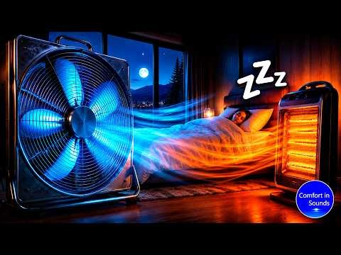 Box Fan & Heater White Noise for Sleeping – Deep Sleep All Night (10 Hours)