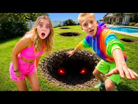 😱 GĂURI MISTERIOASE în CURTE 💀