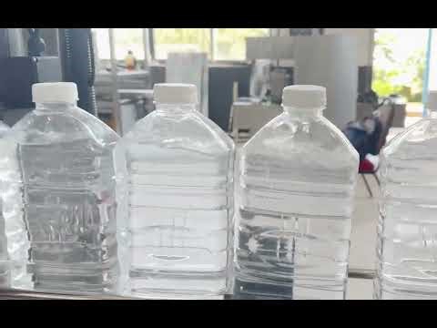 1.5L laundry detergent bottle 8 nozzles filling capping single side labeling machine line-Dominican