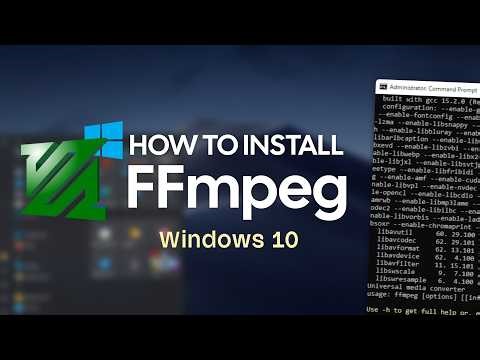 How to Install FFMPEG on Windows 10