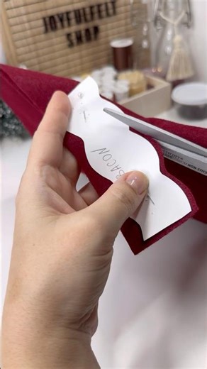 Perfect felt cuts every time ✂️ One template, two layers. #feltcraft #sewing #handmade #sewingtips