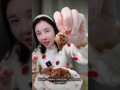 Eating Spicy Rabbit Head