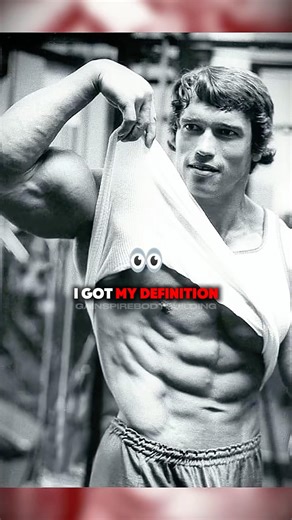 👀How Arnold Got His Definition #bodybuilding #arnoldschwarzenegger