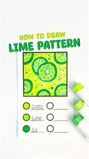 CiCi Slay Coloring 💕 on Instagram: "How to Draw Lime Pattern 🍋 Fresh, zesty, and oh-so-fun to color! This lime pattern is the perfect pop of green for your summer coloring pages! 🎨 Ohuhu Markers used: G050, G130, G2 💖 Save this for later and try it on your next cozy coloring page! #cicislay #cicislaycoloring #cicislaycoloringbook #coloringbookforadult #howtodraw #cozycoloring #colorwithme #coloringtutorial #howtodrawpatterns"