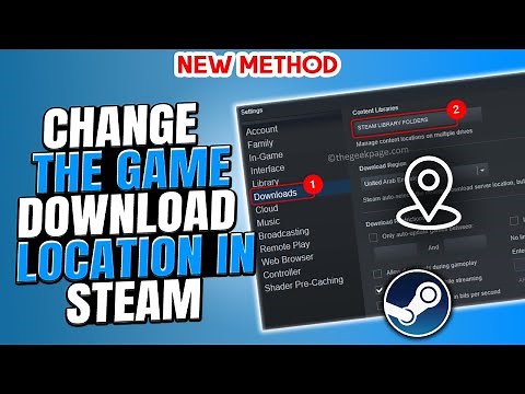 How To Change The Game Download Location In Steam | Full Guide