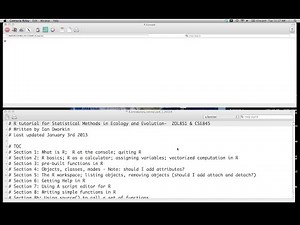 introduction to the R programming language part 1: R as a calculator