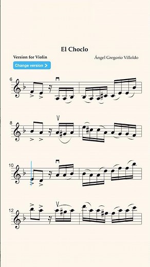 🎻El Choclo by Angel Gregorio Villoldo - Violin sheet music