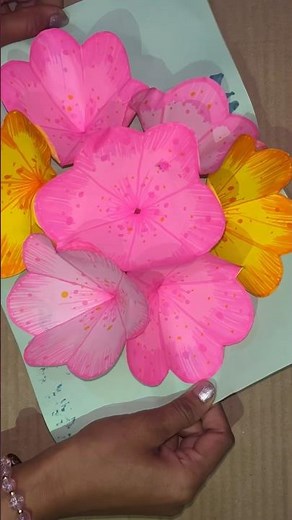POP-UP FLOWER CARD🌺🌸🌼#papercraft #flowercard #popupcard