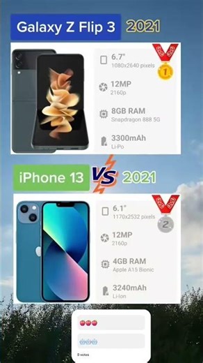 Apple iPhone 13 vs Samsung Galaxy Z Flip 3
