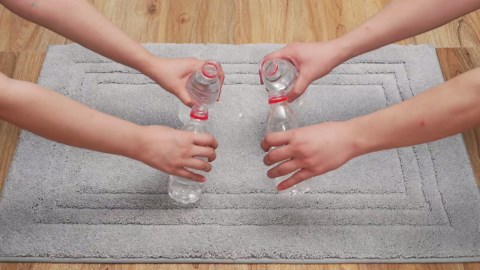 DEXI Bath Mats Bathroom Rug, 43x24 Large Non Slip Bathroom Rugs Washable, Absorbent Bathmat Quick Dry for Shower Floor Sink, Beige