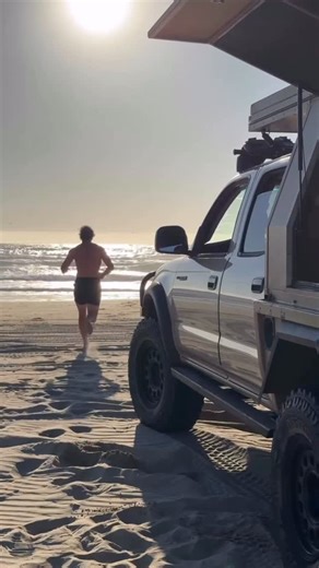 Micah Weber on Instagram: "Christmas looks a little different around here… 🏝️🎅 Filmed in Pismo beach California 🤞 Truck is: 2001 Toyota Tacoma + home built camper Supercharger is from @magnusonsuperchargers Tires from @firestone Taco shirt from @huckberry"