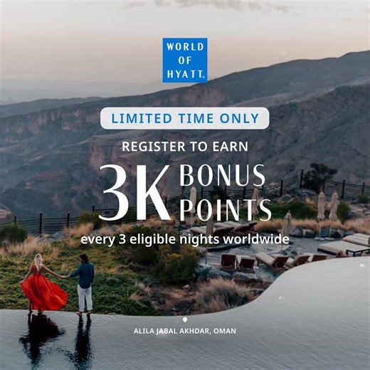 Our iconic offer is here again. Join World of Hyatt and register for Bonus Journeys to earn more on eligible nights through April 15. Terms apply. | Hyatt