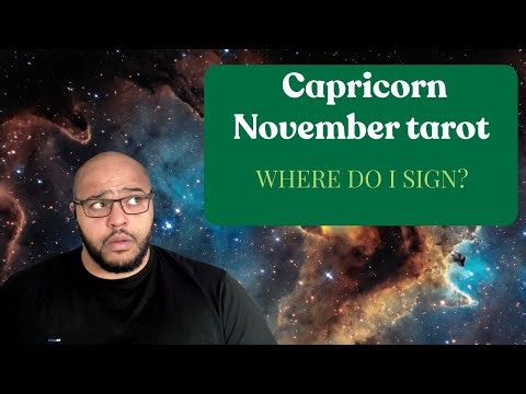 Capricorn November Tarot ♑️ | Get these CONTRACTS #reydiantreality