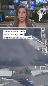 Crews battling large building with possible injuries in Hayward after reported explosion