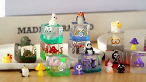 Frog DND Dice Set, Resin Frog Blue Polyhedral D&D Dice Animal Inclusion Dice for Dungeons and Dragons MTG RPG Board Games