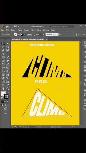 Adobe illustrator text effect trick using width tool and brush #graphicdesign #adobeillustrator