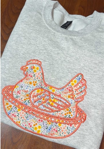 Vintage Embroidered Sweatshirts Handmade in Texas