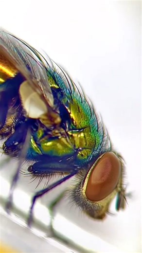 Microscope view of a fly you can’t unsee