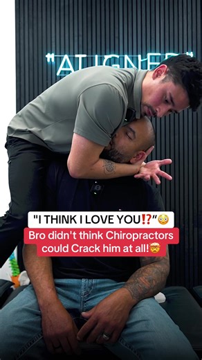 UN-CRACKABLE⁉️😬 He had given up on chiropractic bc he wasn’t able to find relief. After him and his wife decided to fly to Houston to give it another shot he was shocked to find his back and neck was able to crack. His face tells you everything’s 🤣 #fyp #chiropractor #chiro #neckpain @DR.ALEXLIU