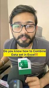 Do you know How to Combine Dataset in Excel | Excel Amazing Trick #excel #exceltips #shorts