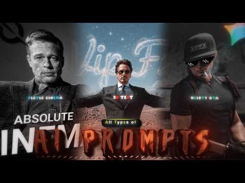 All Type’s Of AI PROMPTS 🤯🔥 | AE Editors Style | ChatGPT + Gemini Prompts For Edit