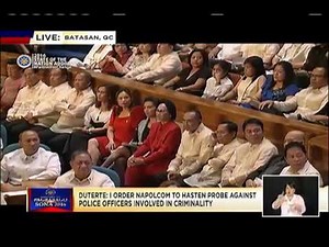 President Duterte's SONA 2016 speech Part 1