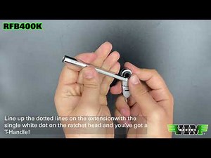 RFB400K 3pc. ¼” SQ. Dr Flex Socket & bit Ratchet