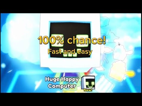 Get the Huge Happy Computer in 1 day! (Pet simulator 99 best method)