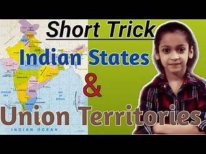 Trick to learn Indian States & Union Territories| Map of India| GK Tricks