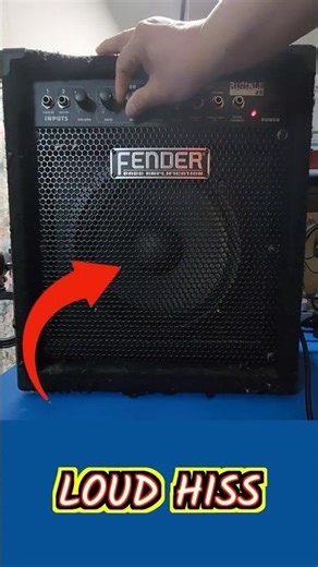 Fender Bass Amp Making White Noise? Easy Fix! 🎸🔧