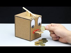 How to Make a Box Eating Coin - Saving Coin Bank DIY