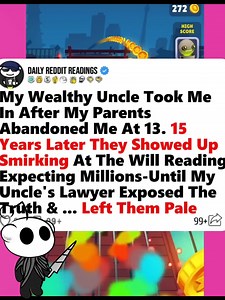 My Wealthy Uncle Took Me In After My Parents Abandoned Me At 13. 15 Years Later They Showed Up Smirking At The Will Reading Expecting Millions-Until My Uncle's Lawyer Exposed The Truth & ... Left Them Pale. #reddit #redditstories #storytime #redditreadings #askreddit | Yeti45