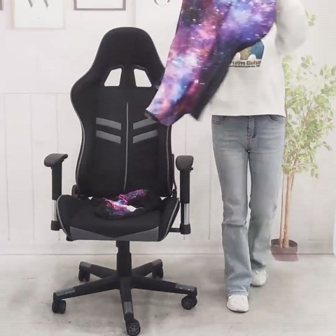 Gaming Chair Covers Slipcovers, 3D Printing Stretchable Elastic Computer Reclining Gaming Chair Seat Cover with Armrest Cover (No Chairs)(A)
