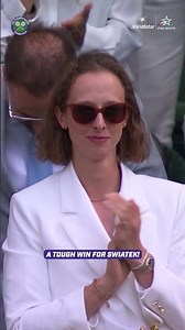 Iga Swiatek gets emotional after a tough win against Taylor Townsend | #Wimbledon