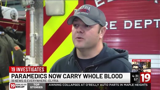 Elyria firefighters launch field blood transfusion program