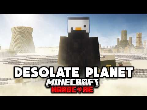 I Survived 100 Days on a DESOLATE PLANET in Minecraft Hardcore