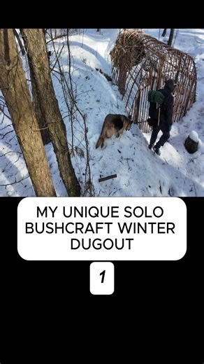 Building a Bushcraft Shelter for Winter Survival