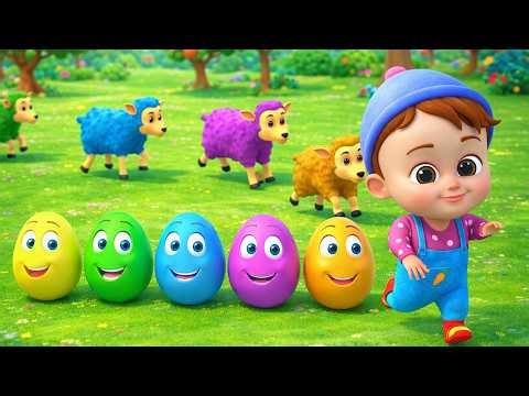 Learning Colors and Numbers Song | Colorful Eggs on the Farm | Chinuu Kids Rhymes